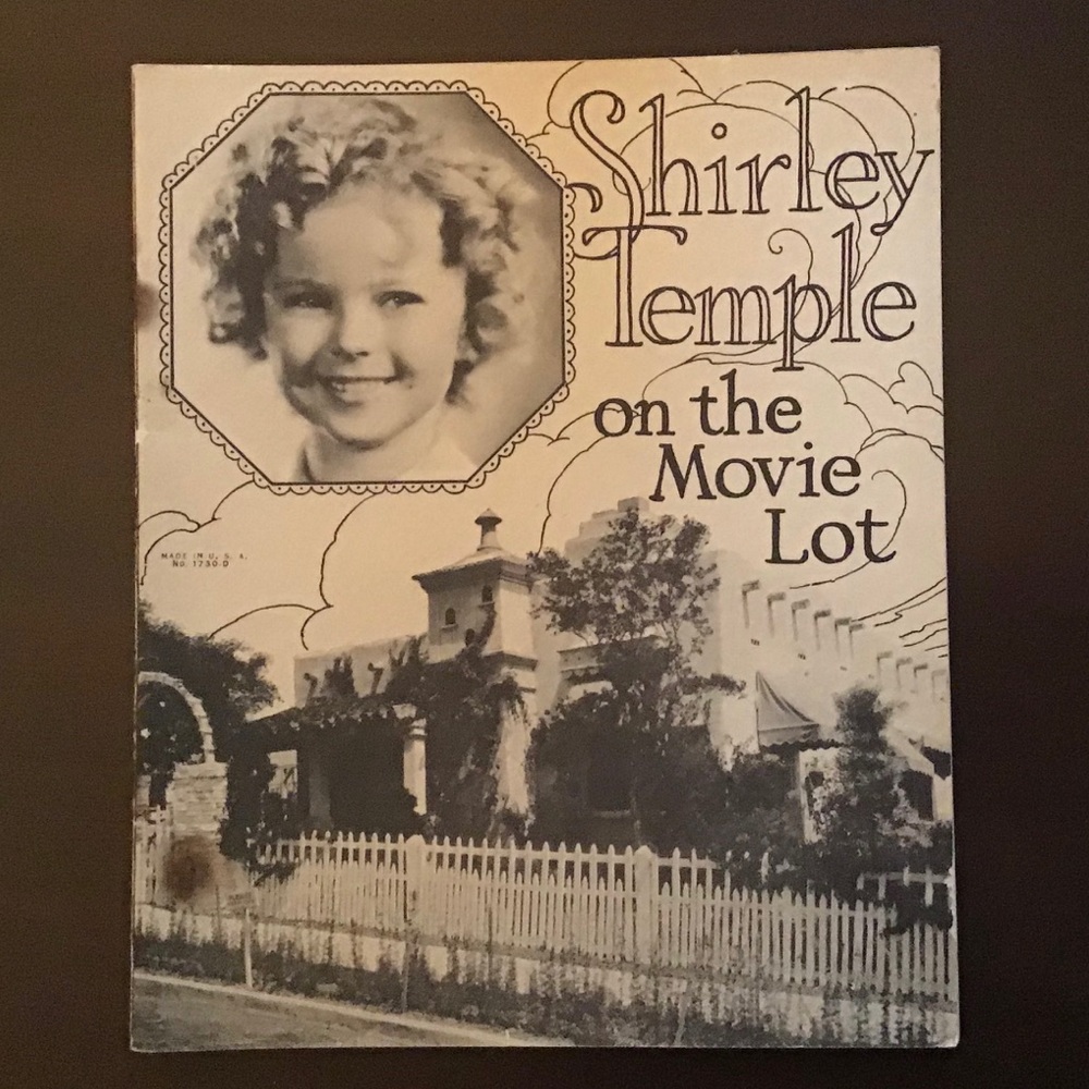 Vintage Shirley Temple “On the Movie Lot” Booklet